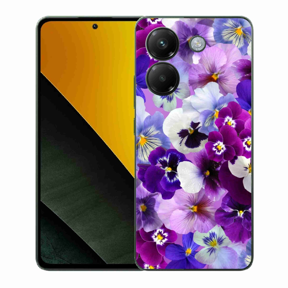 Gél borító mmCase a Xiaomi Poco M7 Pro 5G-hez - virágok 9