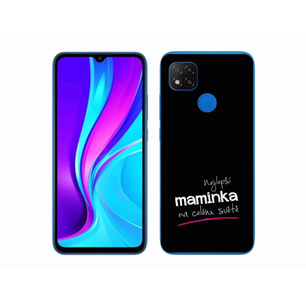 Gél borító mmCase a Xiaomi Redmi 9C - legjobb anya 4 fekete háttérrel