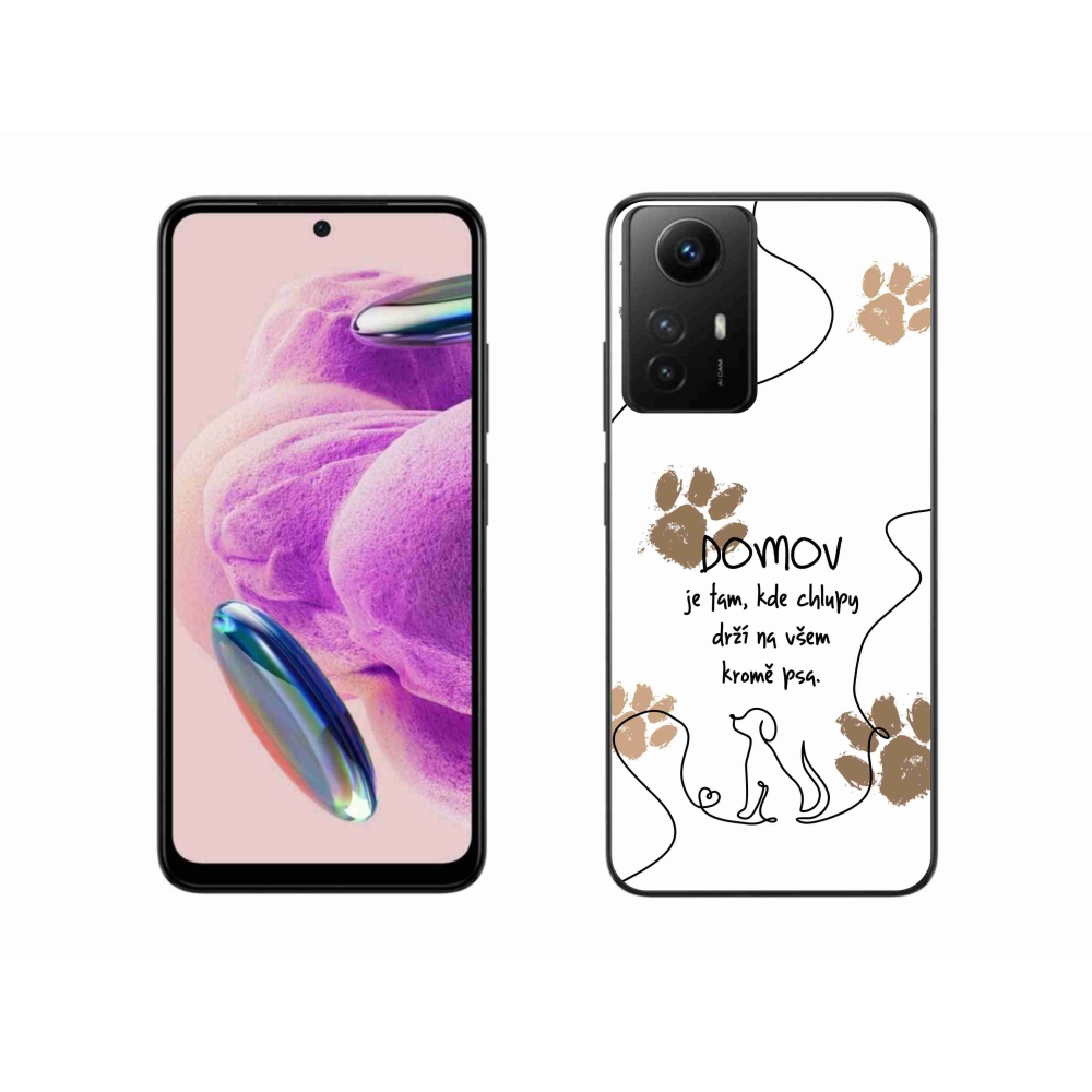 Gél borító mmCase a Xiaomi Redmi Note 12S-hez - kutya motívum fehér háttérrel