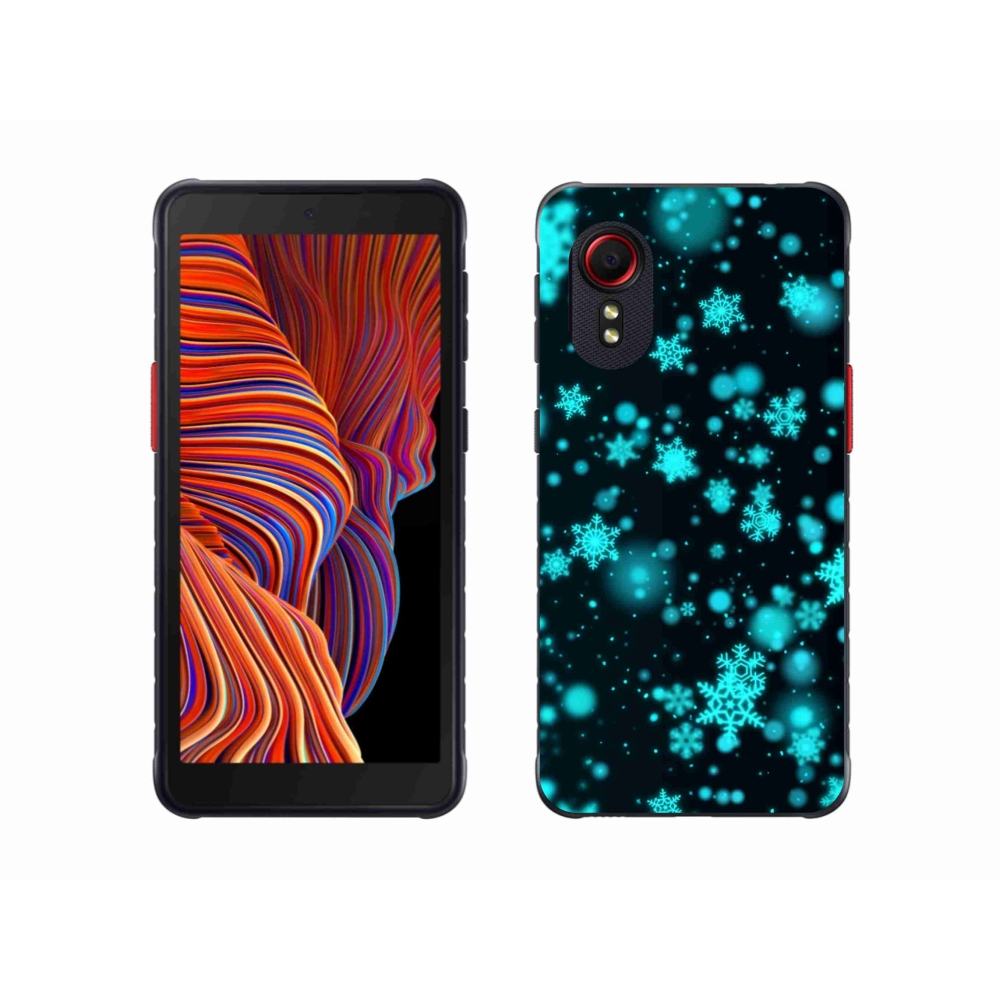 Gél borítás mmCase Samsung Galaxy Xcover 5 készülékhez - hópelyhek 1
