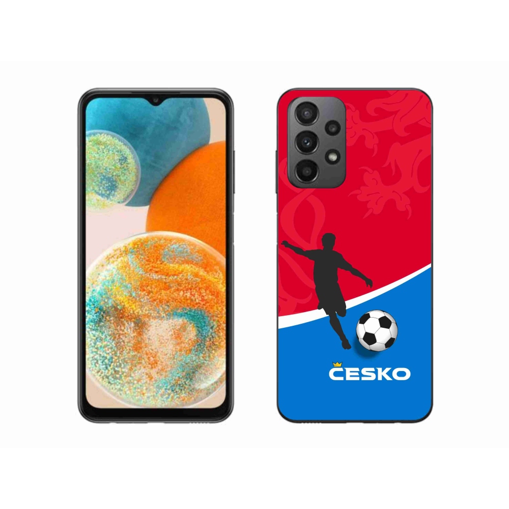 Gél borítás mmCase Samsung Galaxy A23 4G/5G - foci Csehország