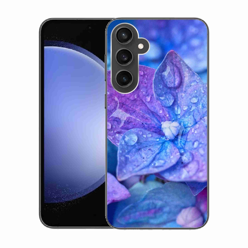 Gél védőhuzat mmCase Samsung Galaxy S23 FE készülékhez - lila virág