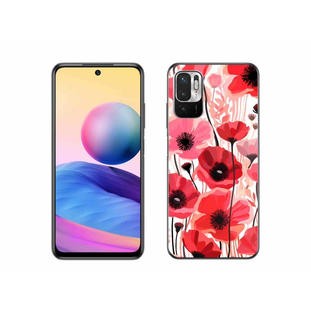 Gél borítás mmCase a Xiaomi Redmi Note 10 5G-hez - mákos 1