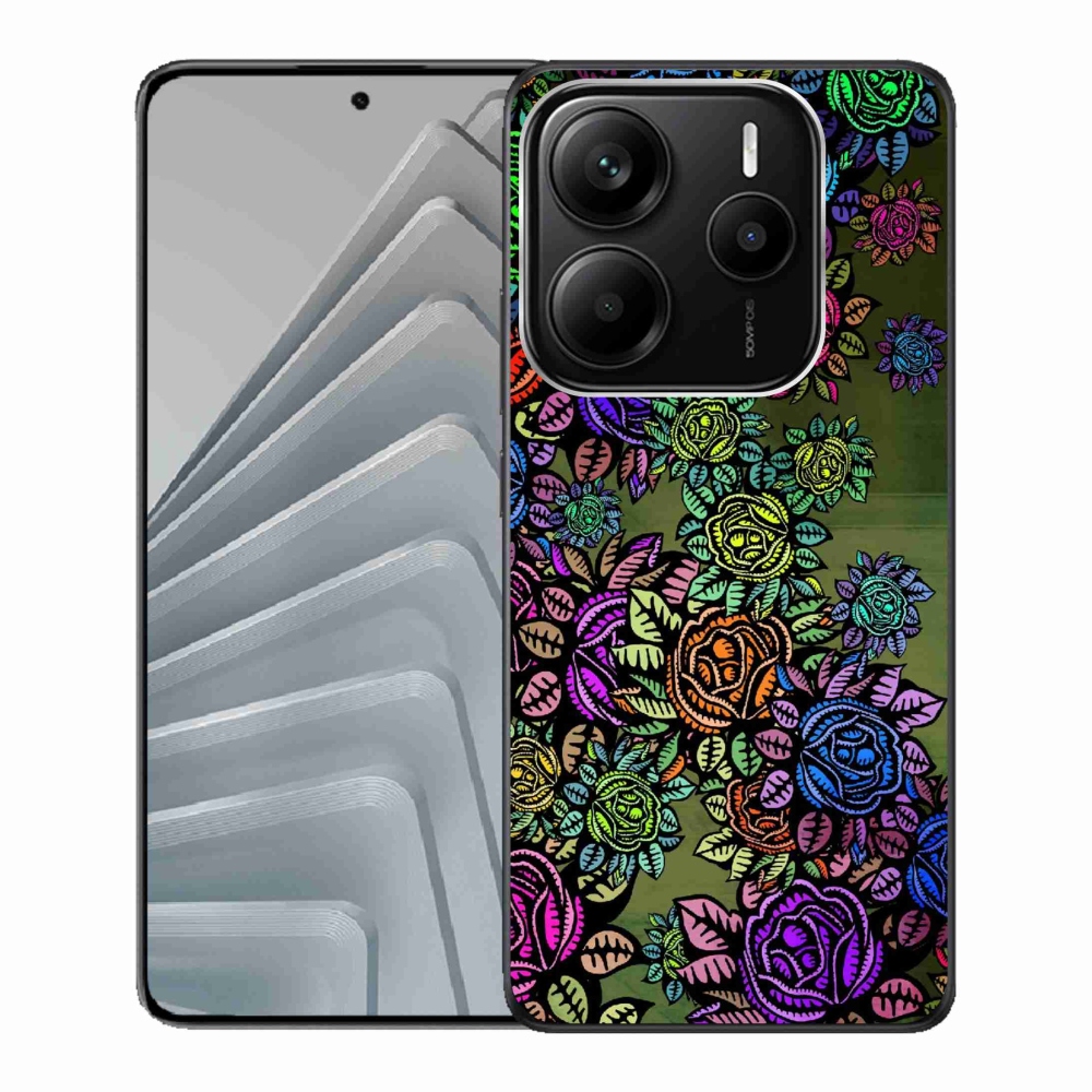 Gél borító mmCase a Xiaomi Redmi Note 14 5G számára - virágok 6