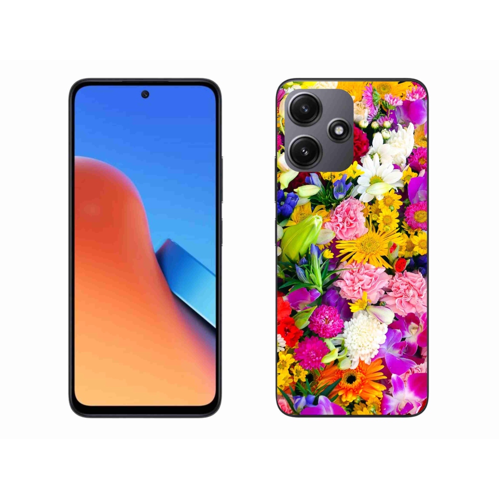 Gél borító mmCase a Xiaomi Redmi 12 5G számára - virágok 12