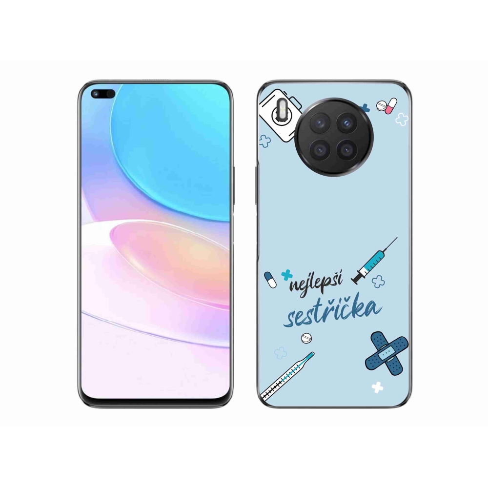 Gél borító mmCase a Honor 50 Lite-on - a legjobb kishúg kék háttere