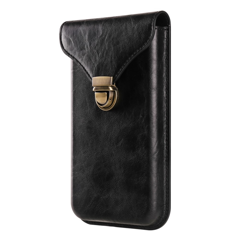 Pouch univerzális övtáska 6,7 hüvelykig terjedő telefonokhoz - fekete színben
