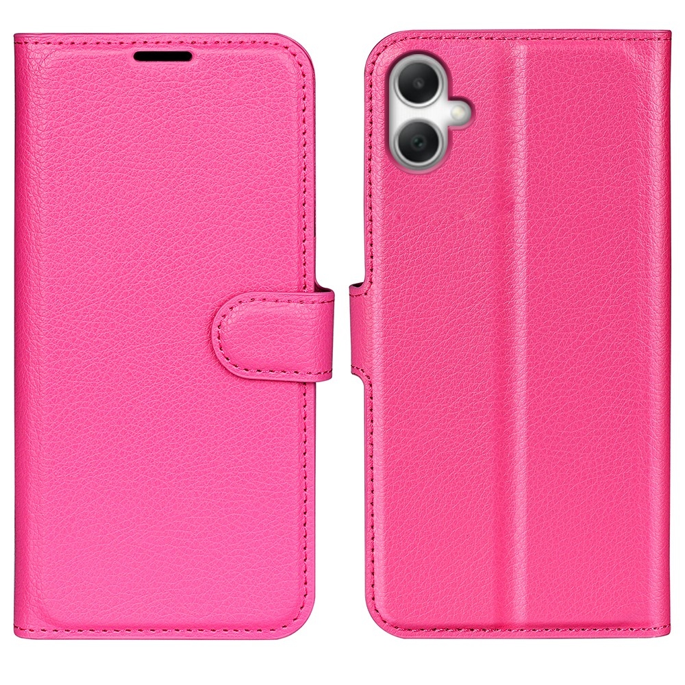 Litchi könyv tok Samsung Galaxy A07 4G - rózsaszínű