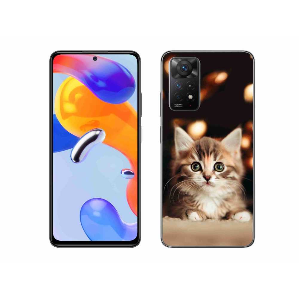 Gél borítás mmCase a Xiaomi Redmi Note 11 Pro 4G/5G számára - aranyos cica 2