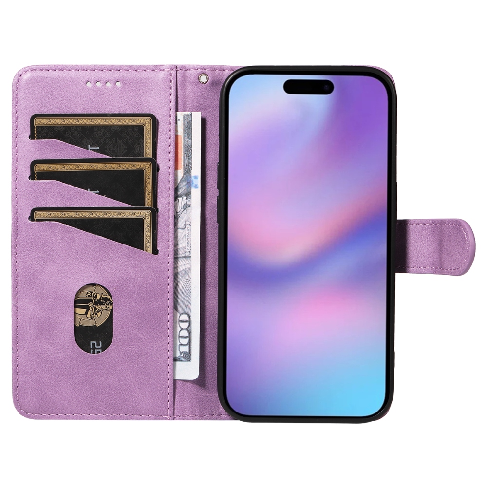 Póló alakú könyvtáska iPhone 17 készülékhez - világos lila