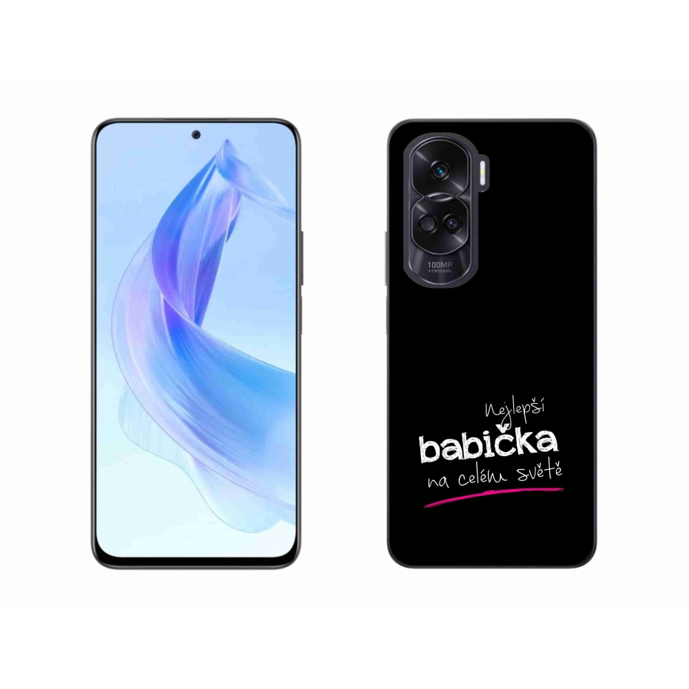 Gélburkolat mmCase a Honor 90 Lite-on - a legjobb nagymama 4 fekete háttérrel