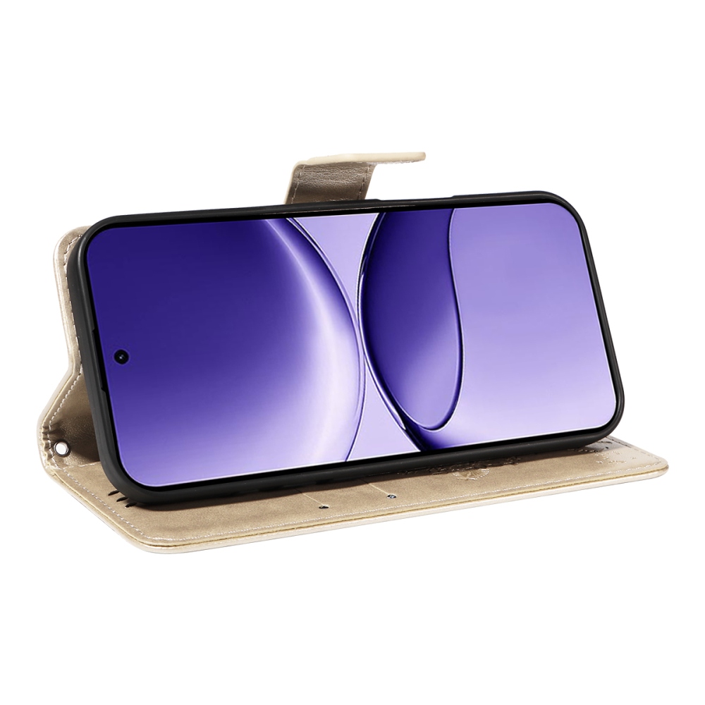 Fák könyv tokja Xiaomi Poco F7 5G - arany színű