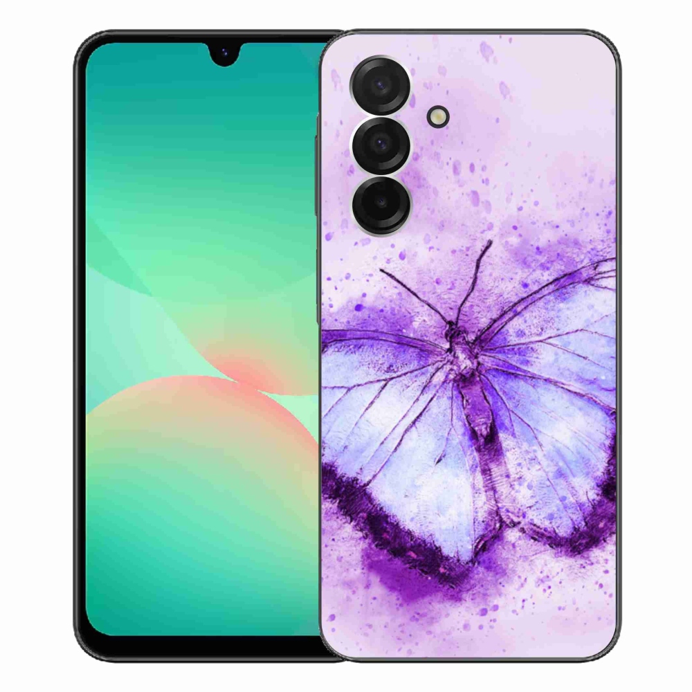 Gél védőhuzat mmCase Samsung Galaxy A26 5G - lila pillangó