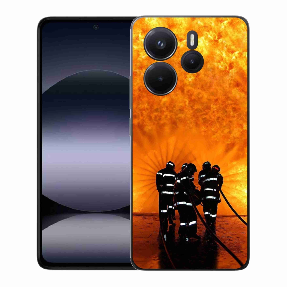 Gél borító mmCase a Xiaomi Redmi Note 14-hez - tűz