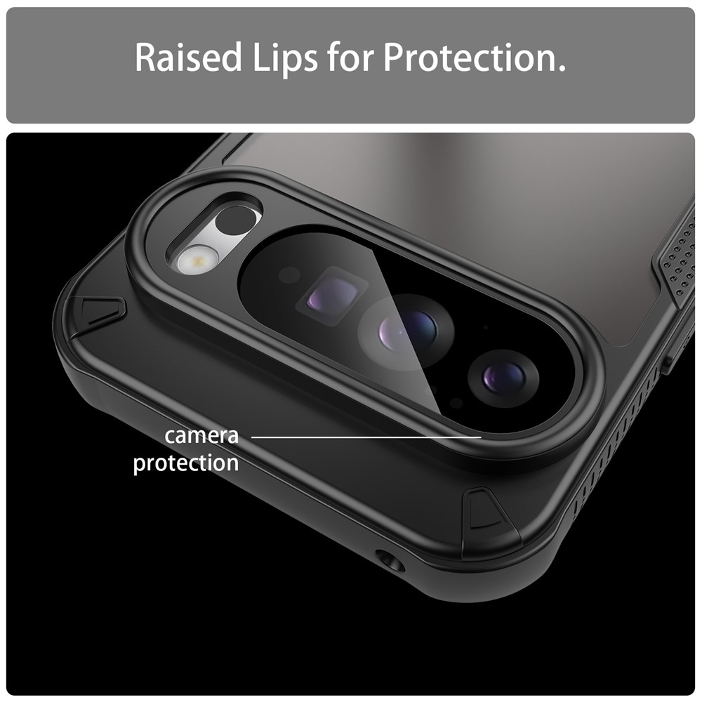 Fagyasztott tartós borítás a Google Pixel 10 Pro XL-hez - fekete