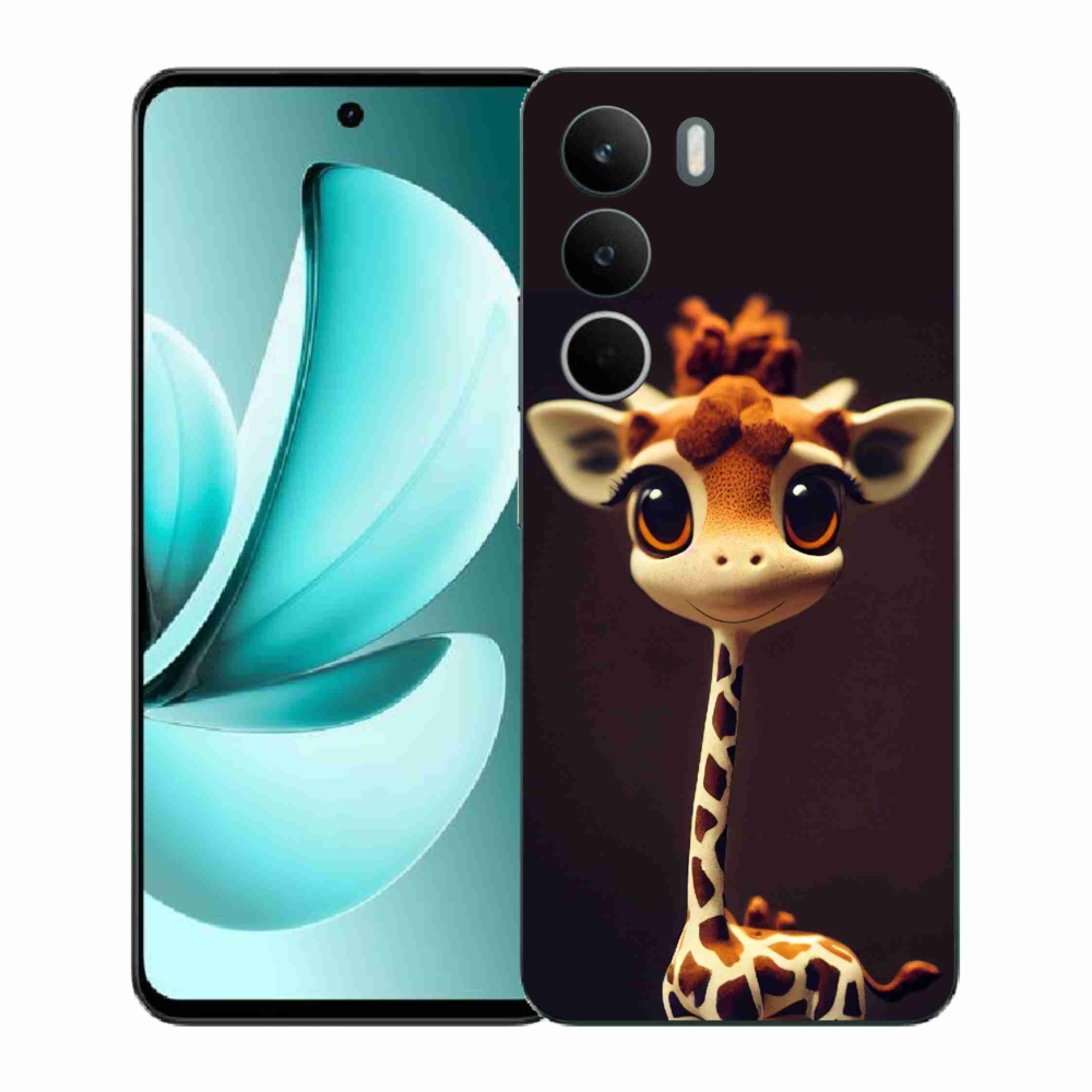 Zselés borítás mmCase a Realme C71 készülékhez - kis zsiráf