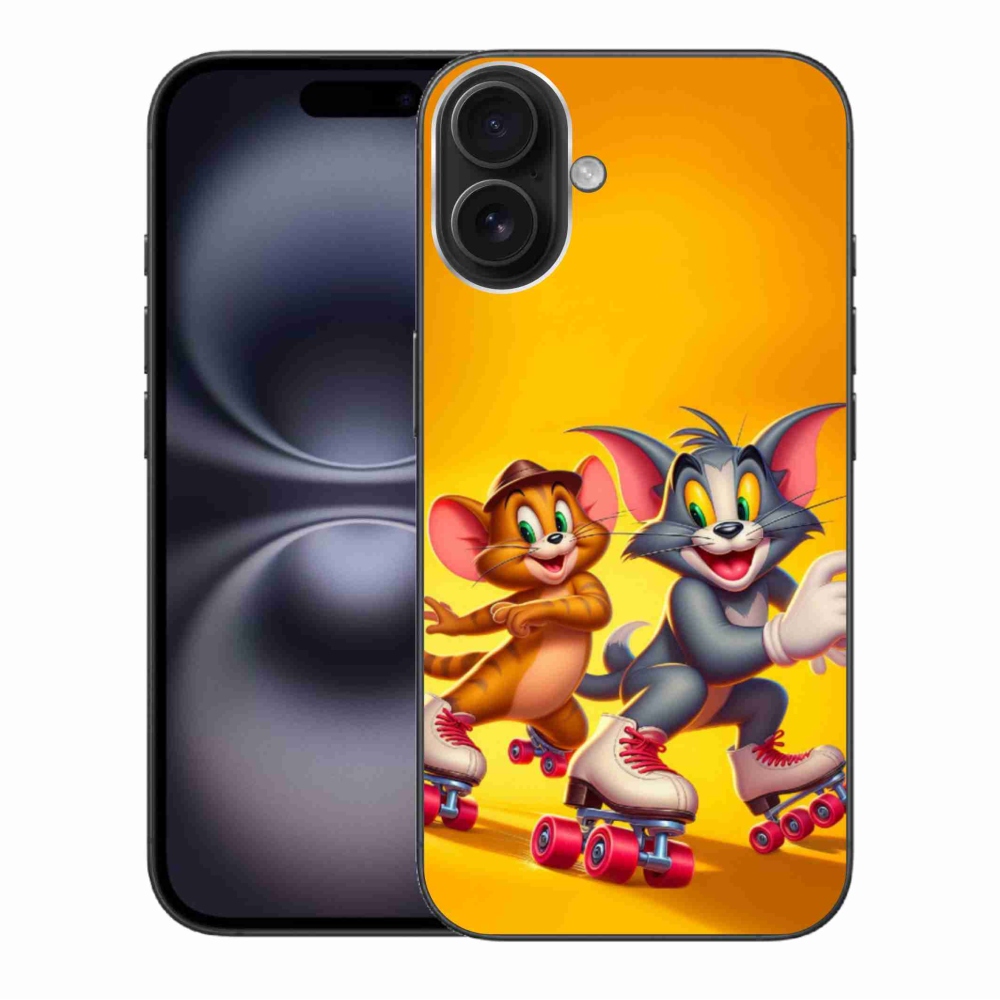 Zselés borítás mmCase iPhone 16 Plus készülékhez - tom a jerry