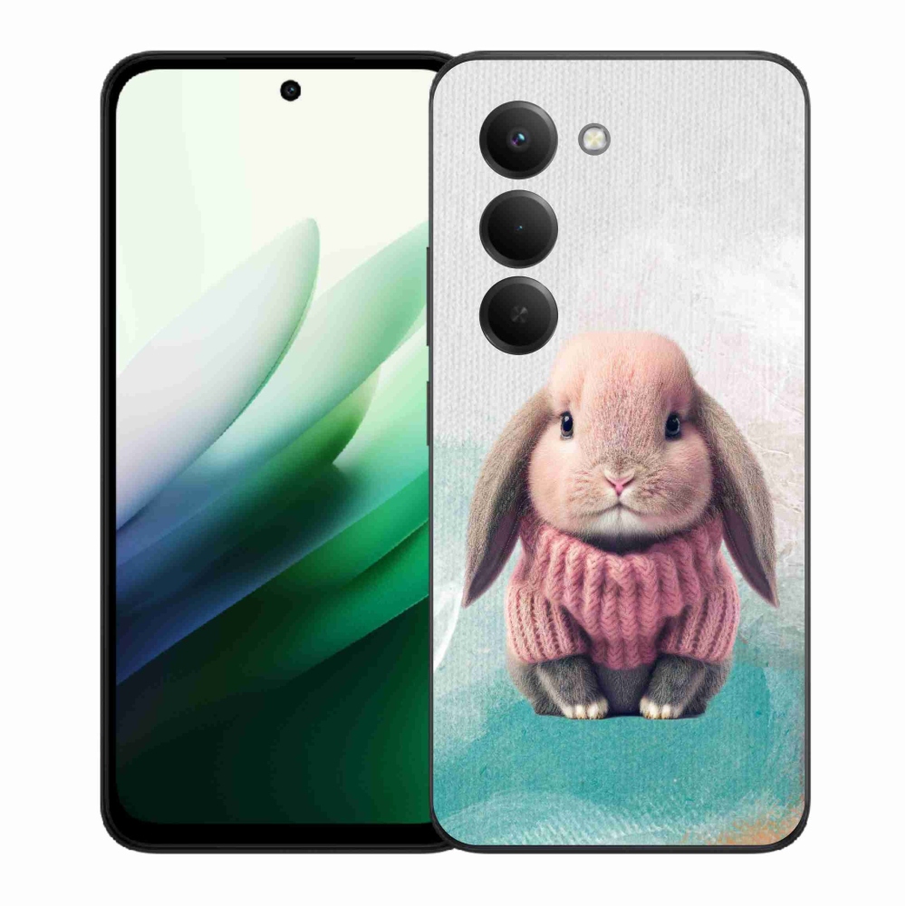 Gél borítás mmCase a Xiaomi Redmi 15 5G-hez - nyúl pulóverben