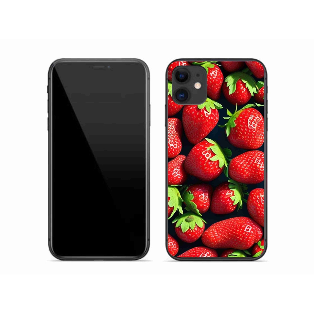 Zselés borítás mmCase iPhone 11 készülékhez - eper