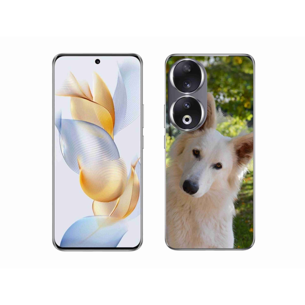 Gél borítás mmCase a Honor 90-hez - Fehér svájci juhász 1