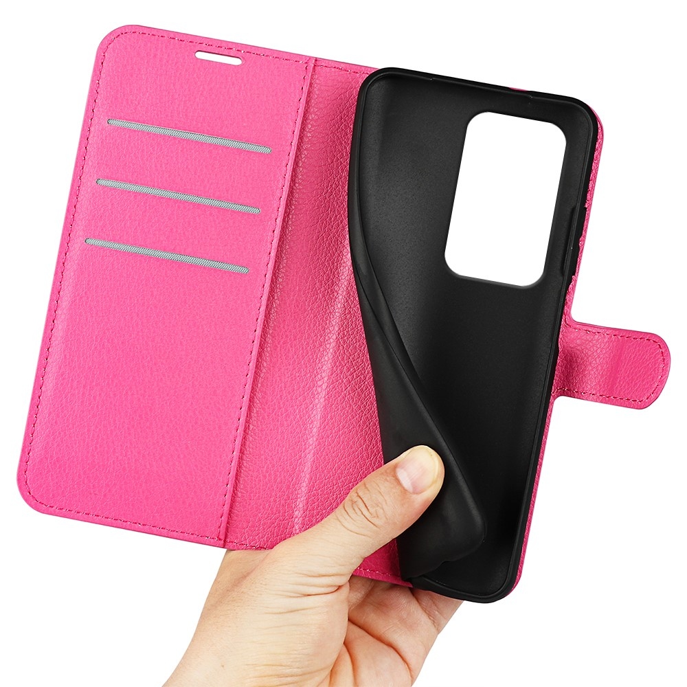 Litchi könyv tok a Honor 200 Lite 5G-hez - rózsaszínű