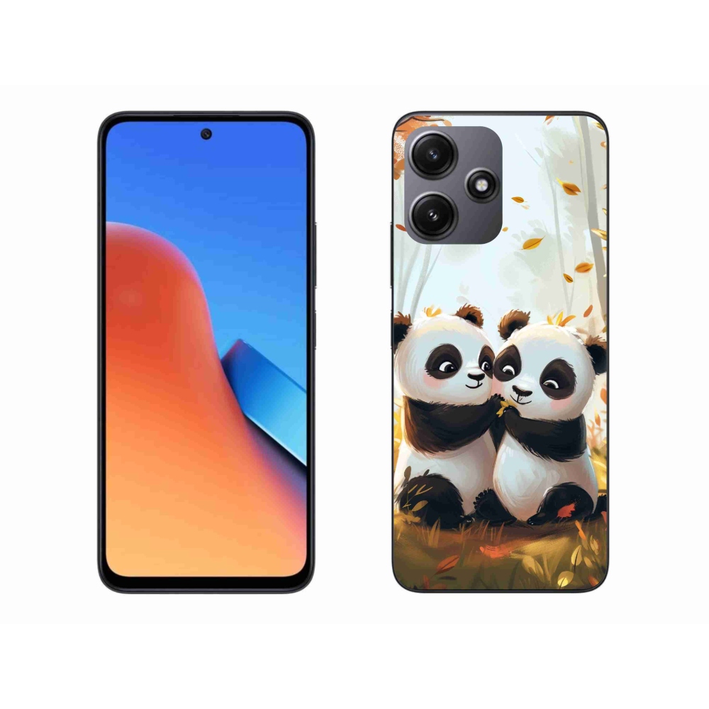Gél borítás mmCase a Xiaomi Redmi 12 5G számára - pandák