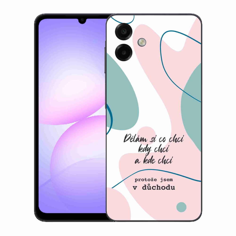 Gél borító mmCase Samsung Galaxy A07 4G - vicces szöveg 10 fehér háttér