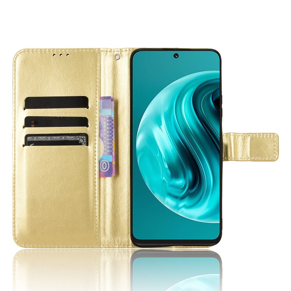 Őrült könyv tok a Huawei Nova 12i számára - arany színben