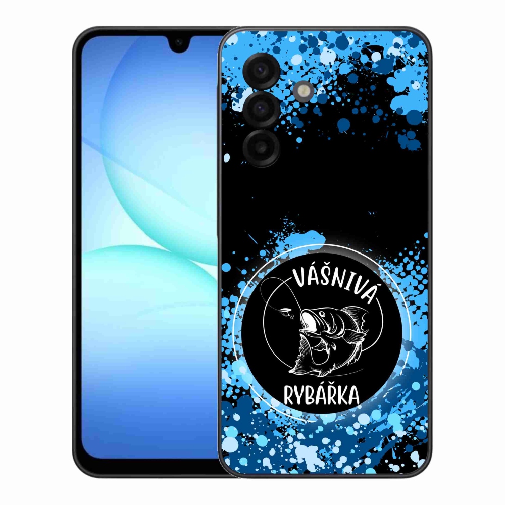 Gél borító mmCase Samsung Galaxy A17 4G/5G - szenvedélyes halásznő fekete háttérrel