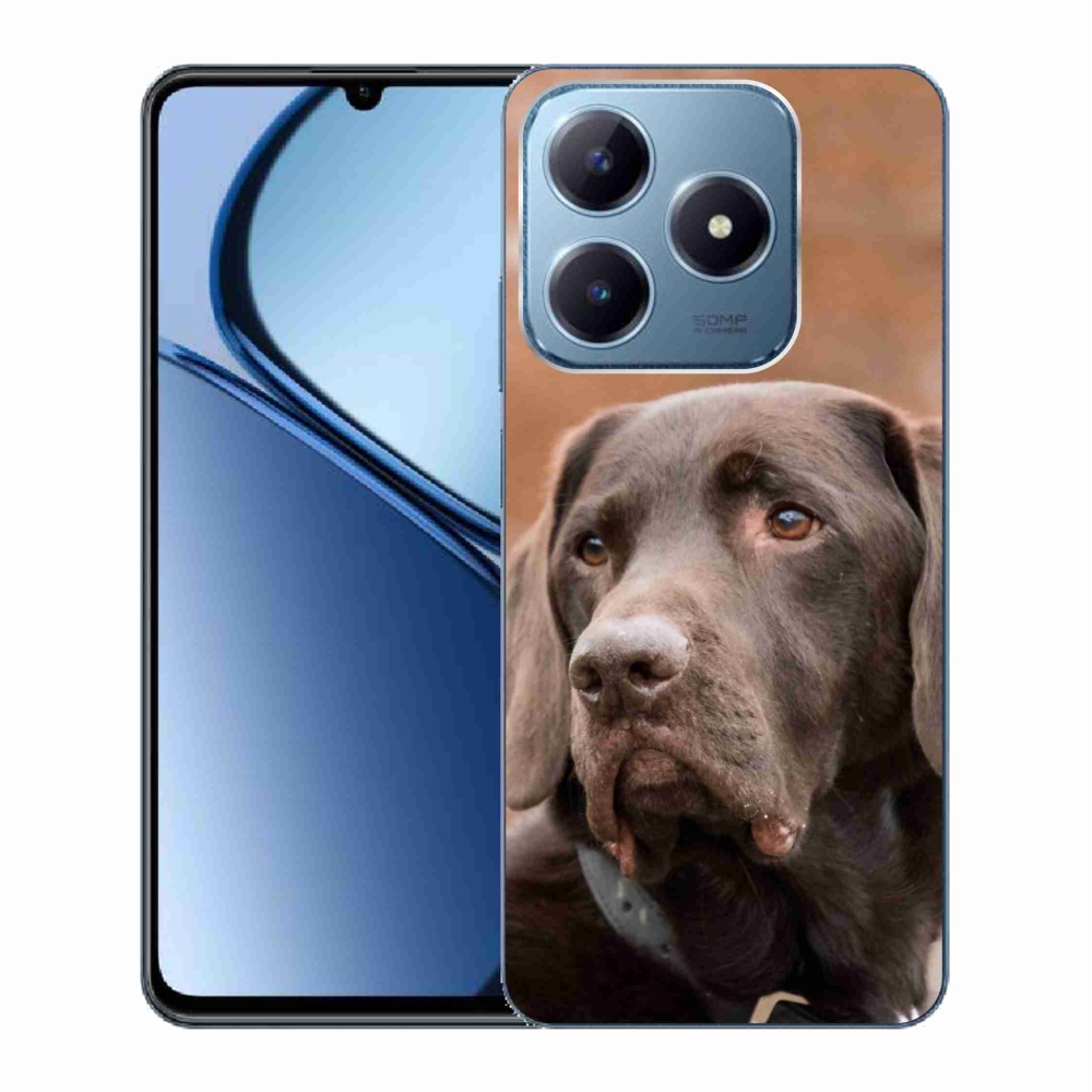 Gél tok mmCase a Realme C63 készülékhez - barna labrador