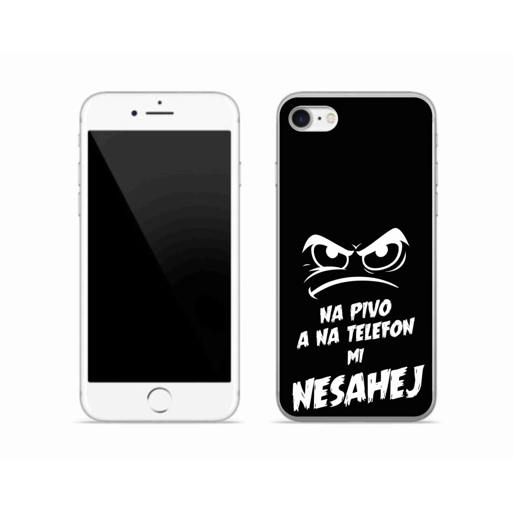 Zselés borítás mmCase iPhone SE (2020) - sör motívum 2 fekete háttér