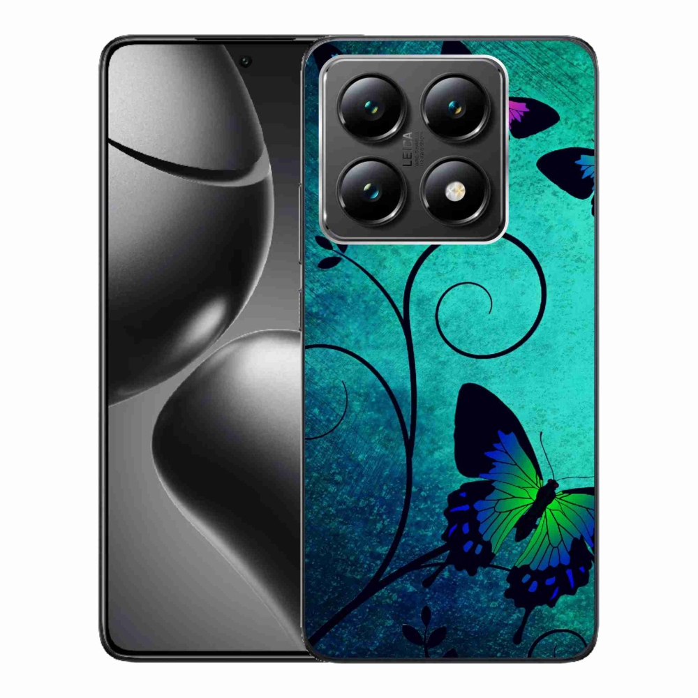 Gél borító mmCase a Xiaomi 14T-hez - színes pillangók