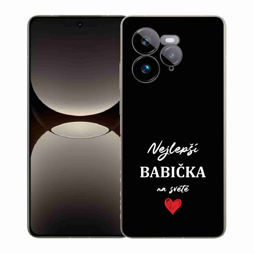 Gél borítás mmCase a Realme GT 7 Pro 5G-re - Legjobb nagyi 1 fekete háttér