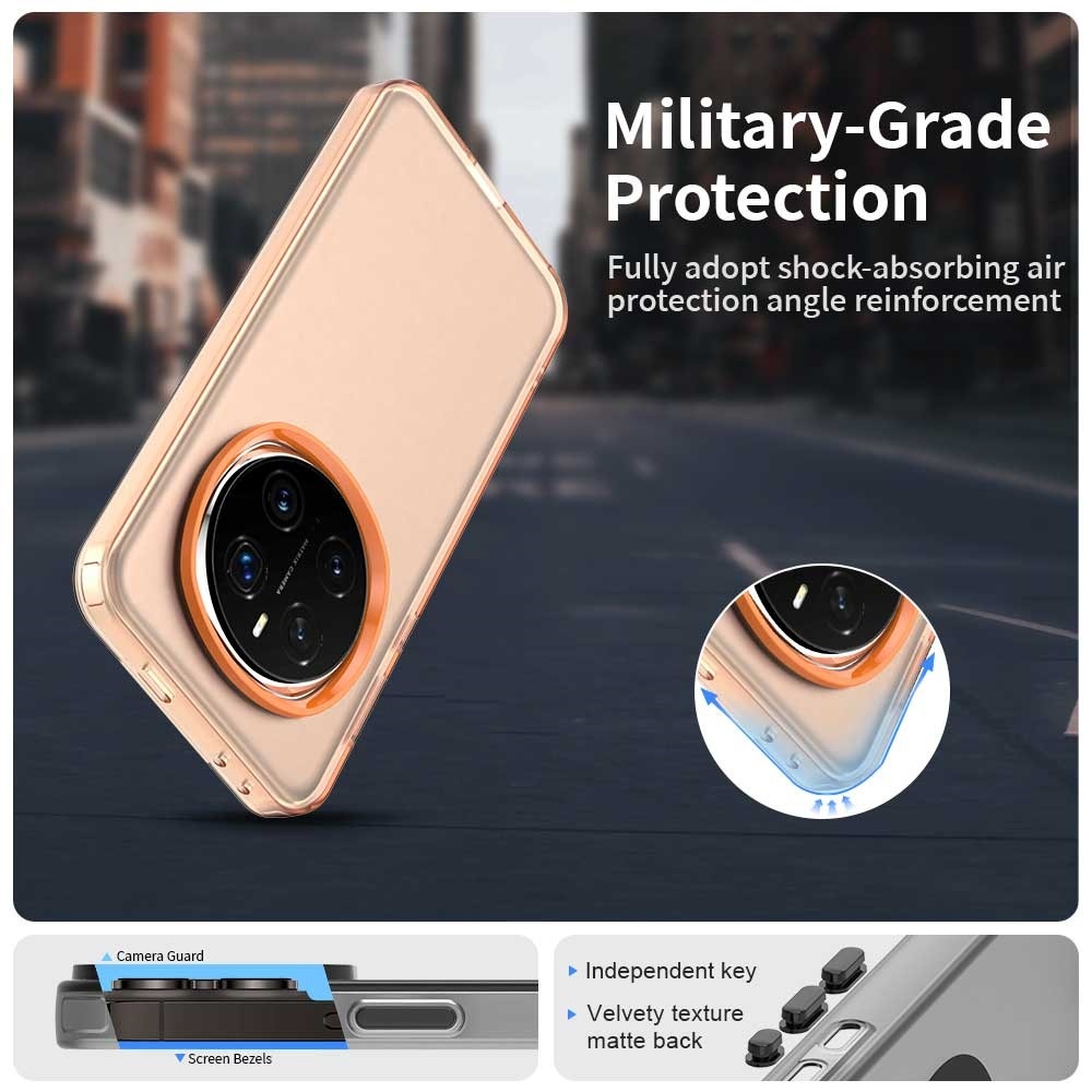 Candy matt zselés tok a Honor Magic 7 Pro 5G készülékhez - narancssárga színű