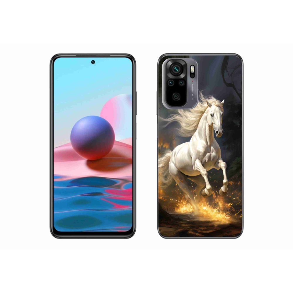 Gél borítás mmCase a Xiaomi Poco M5s készülékhez - fehér ló 2