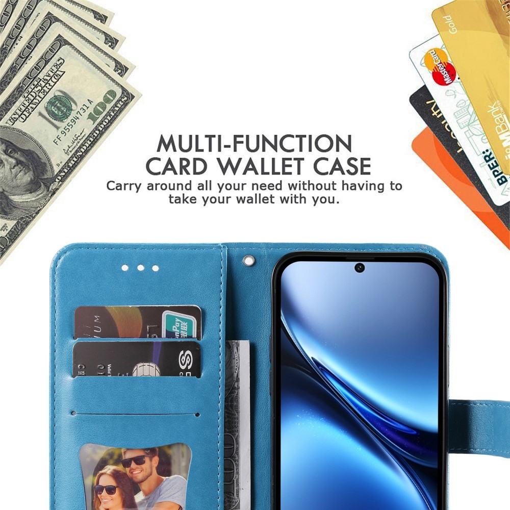 Mandala könyv tok a Vivo X200 5G készülékhez - kék