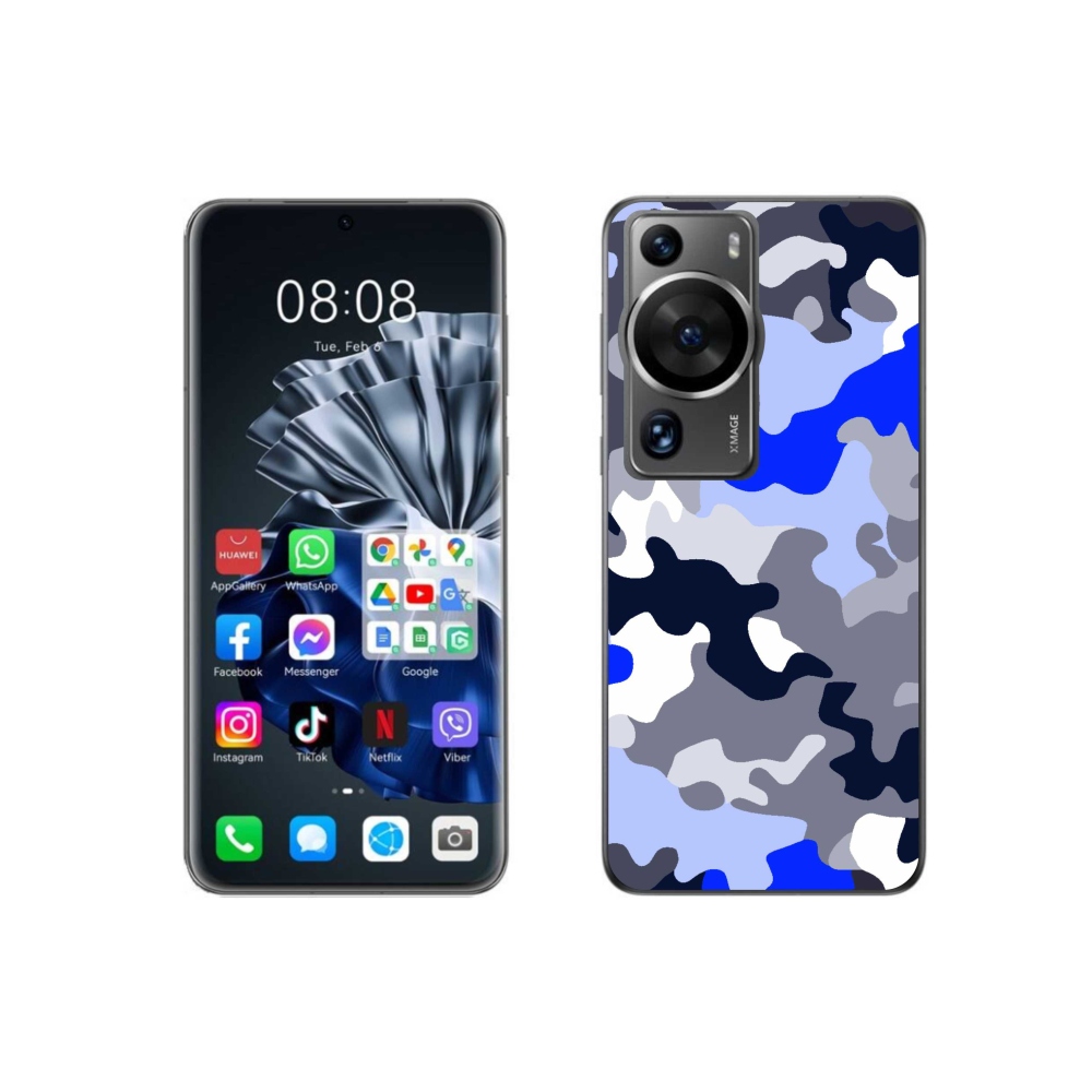Gél borítás mmCase a Huawei P60 Pro készülékhez - terepszínű minta 8