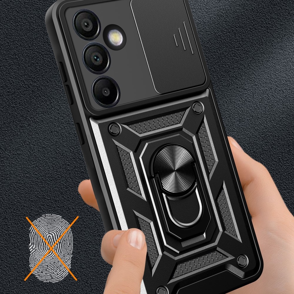 Csúszásálló borítás Samsung Galaxy S24 FE készülékhez - fekete