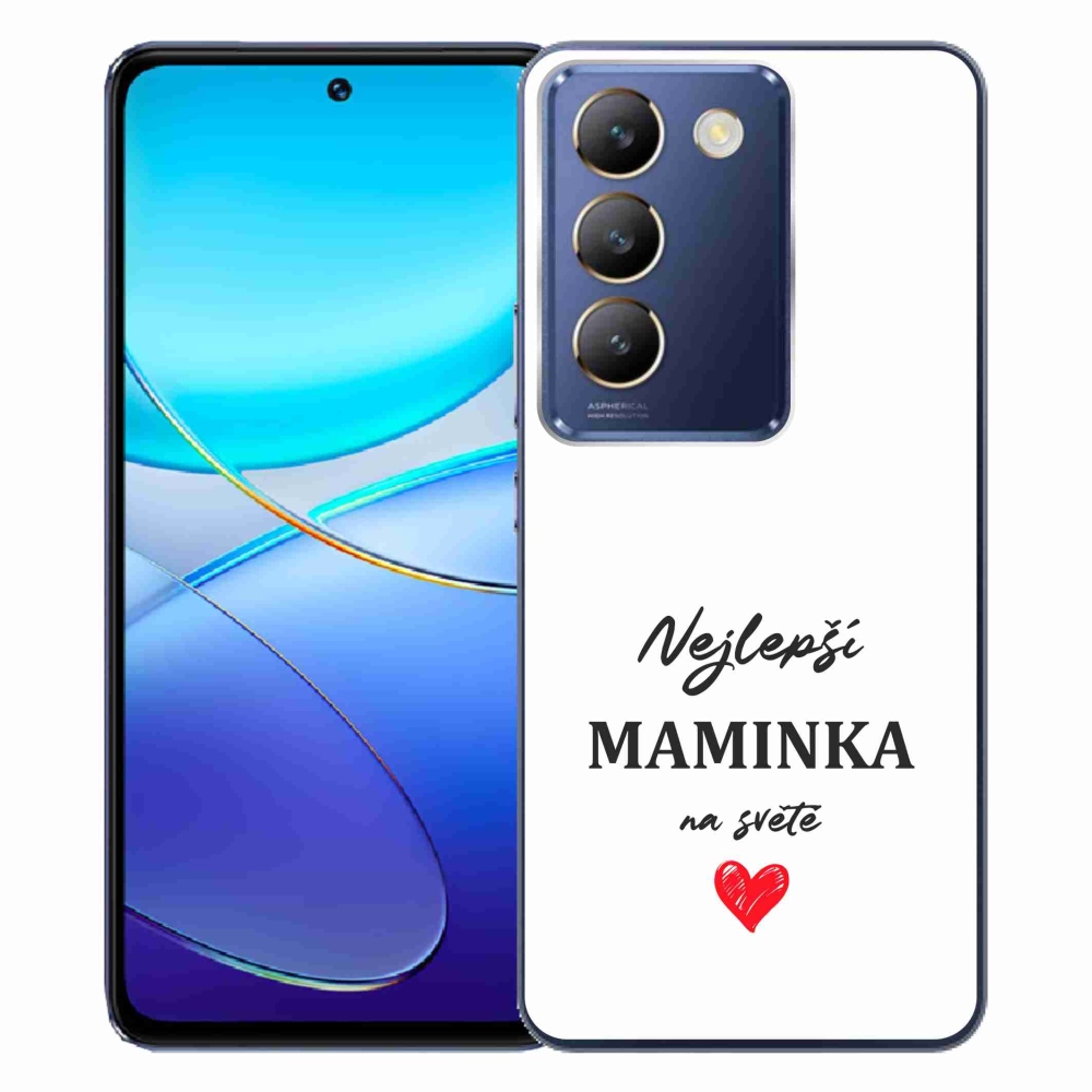 Gél borító mmCase a Vivo V40 SE 4G/5G - legjobb anya 1 fehér háttérrel