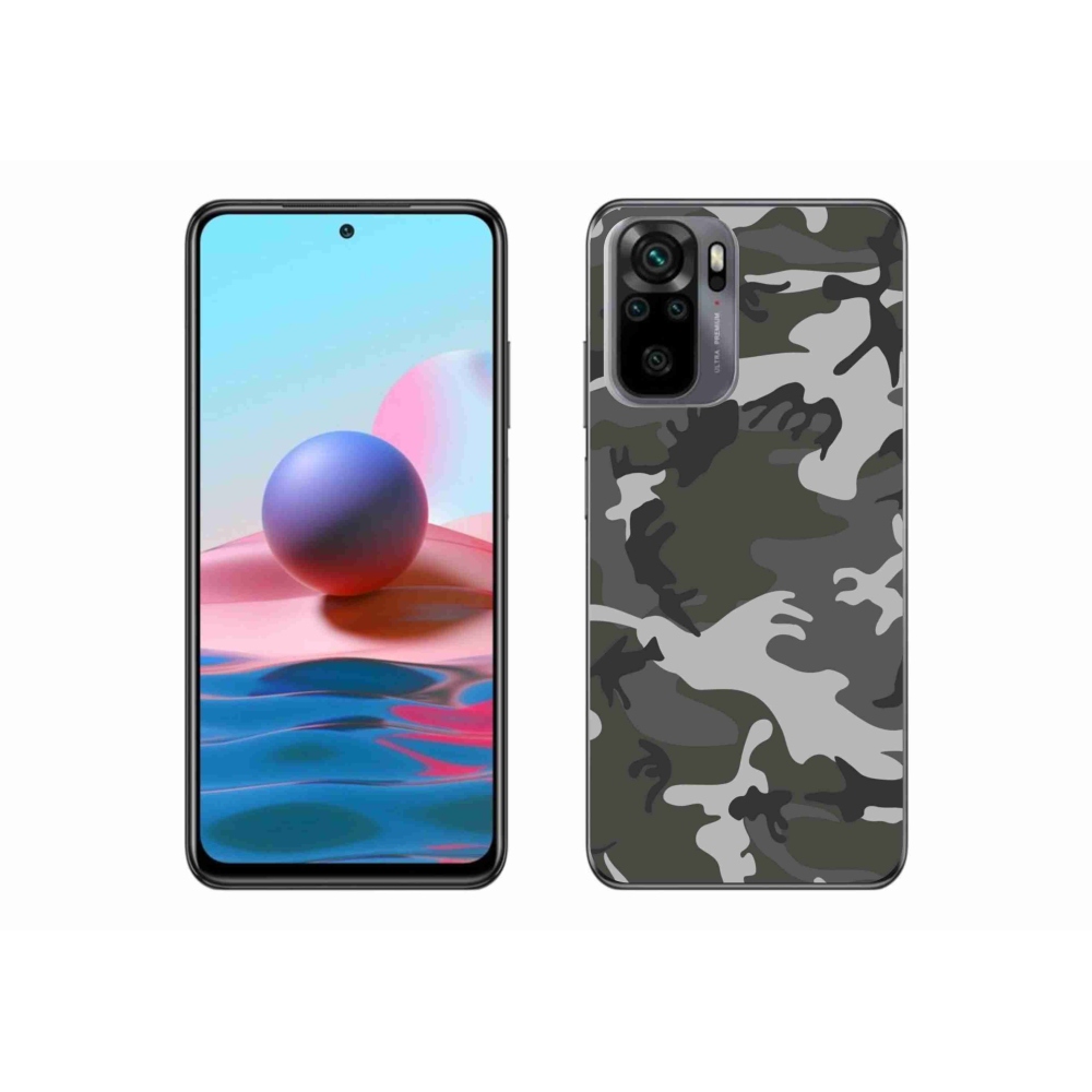 Zselés borítás mmCase a Xiaomi Redmi Note 10 4G-hez - álcázó mintás