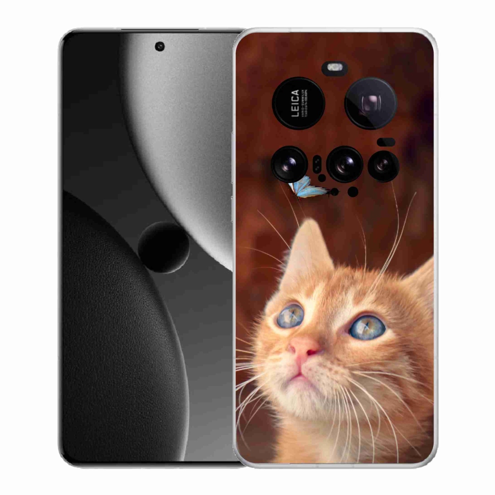 Gél borítás mmCase a Xiaomi 15 Ultra számára - pillangó és cica