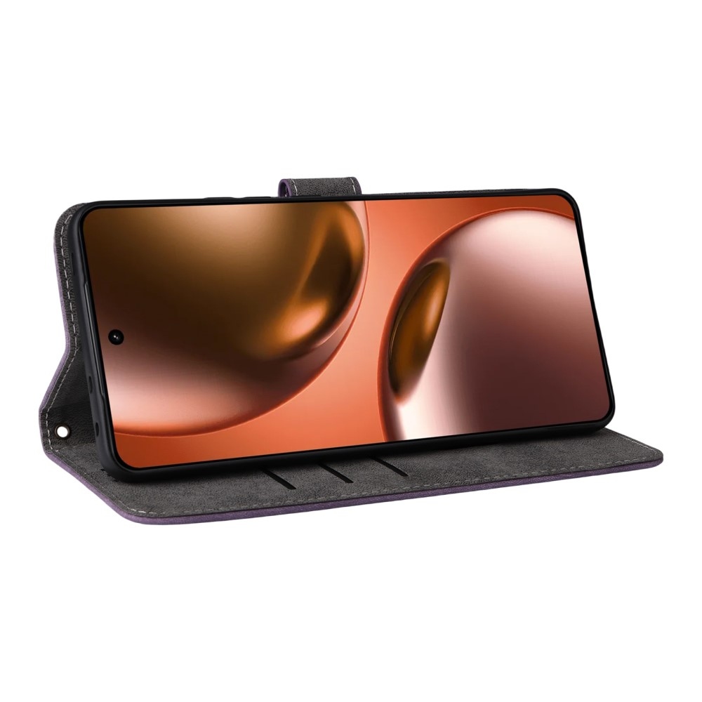 RFID könyvtáska a Realme GT 7 5G készülékhez - lila