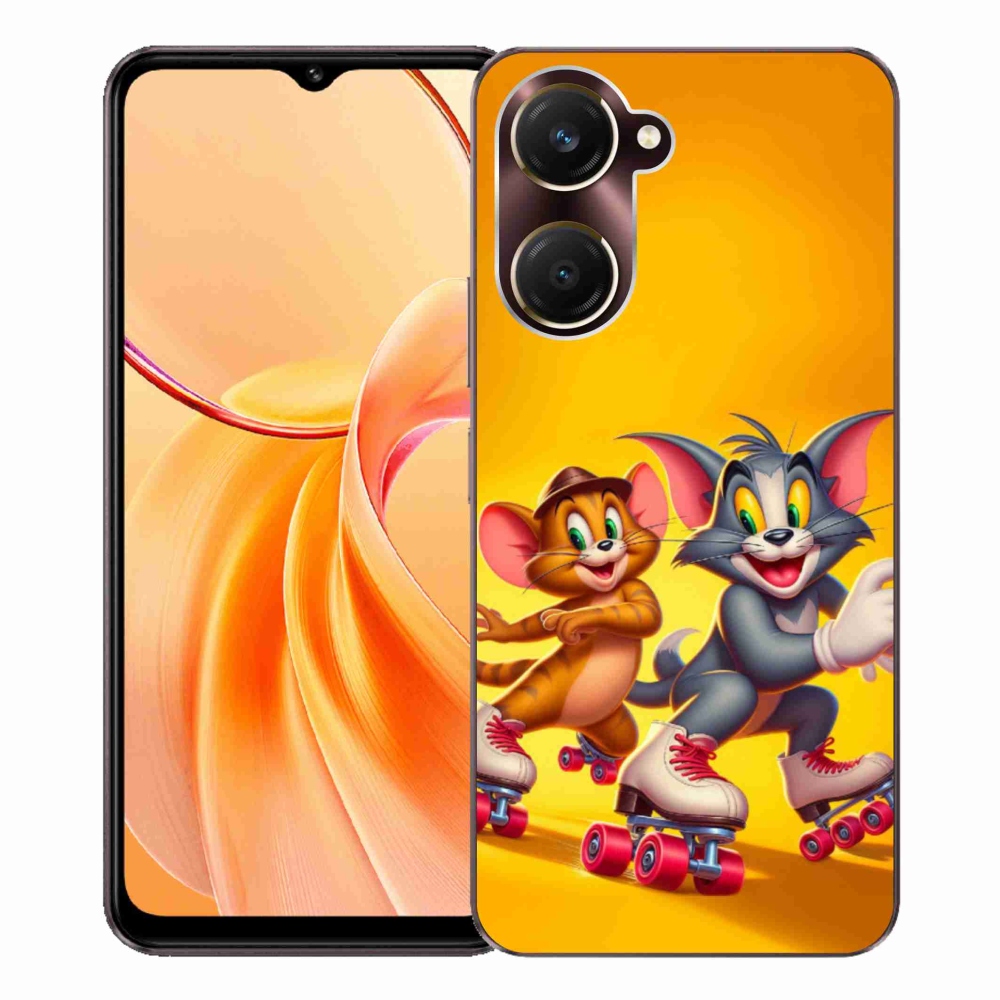 Gél borító mmCase a Vivo Y28s 5G-hez - tom a jerry