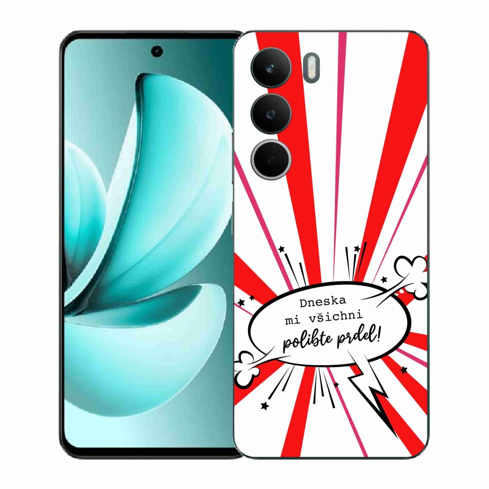 Gél borító mmCase a Realme C71 készülékhez - vicces szöveg 15 fehér háttér