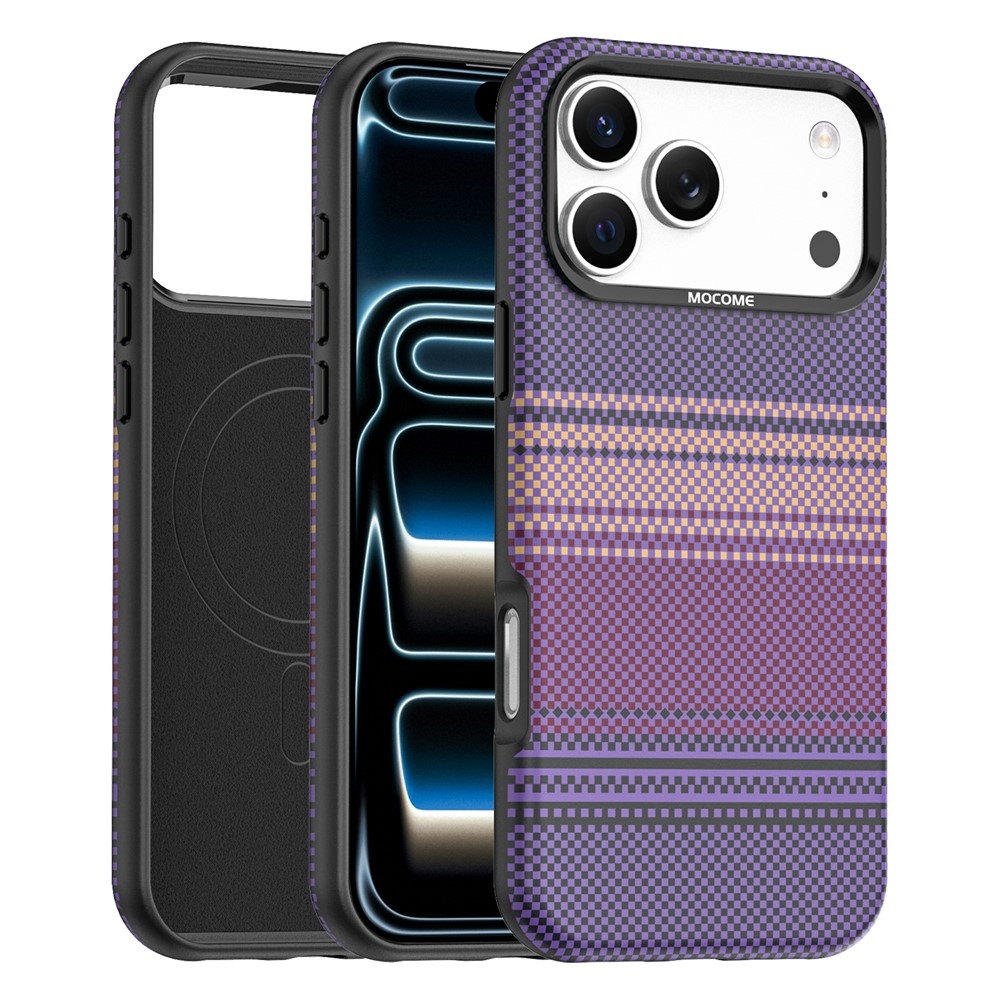 Rainbow strapabíró MagSafe-kompatibilis tok az iPhone 18 Pro Max-hoz – lila