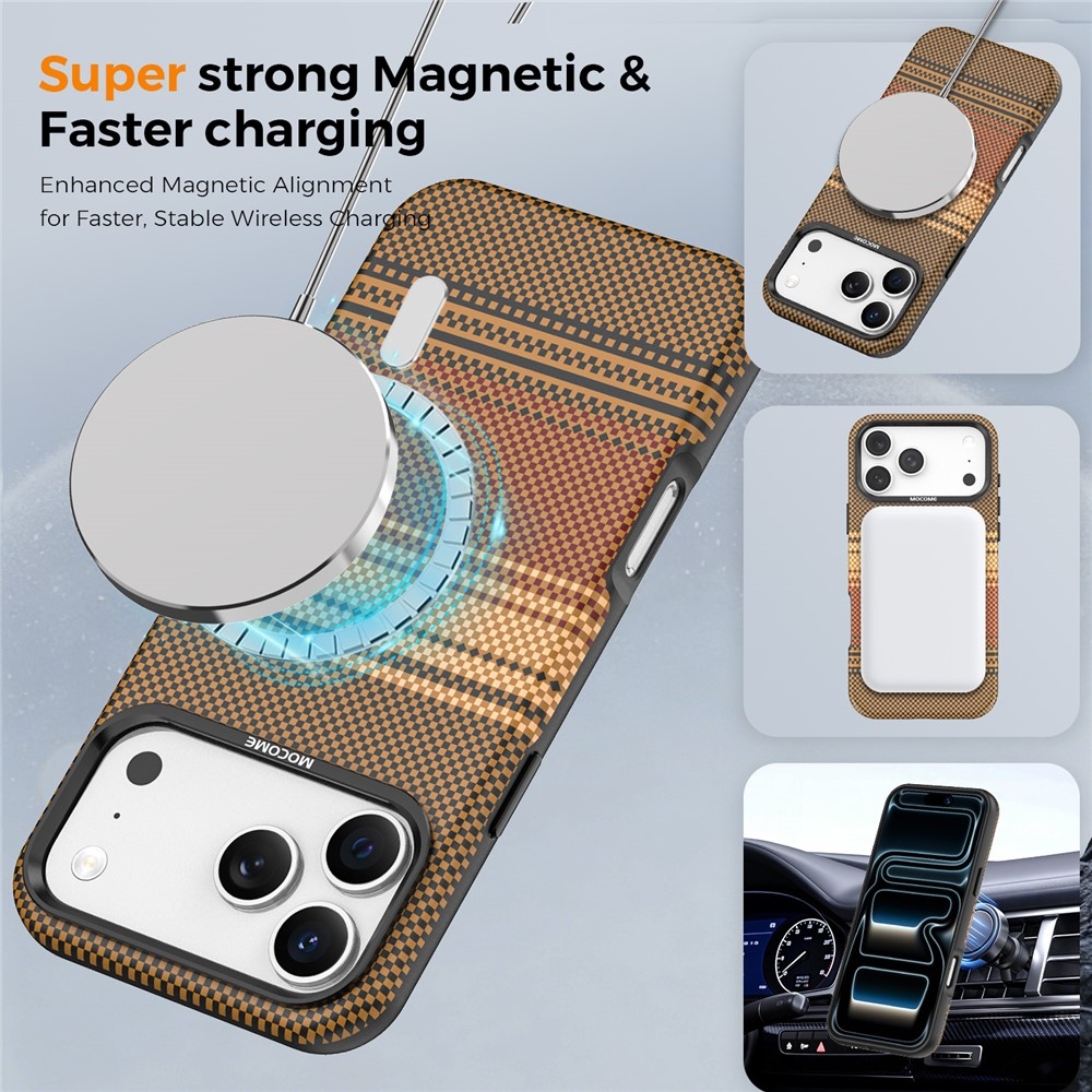 Rainbow strapabíró, MagSafe-kompatibilis tok az iPhone 18 Pro Max-hoz – barna