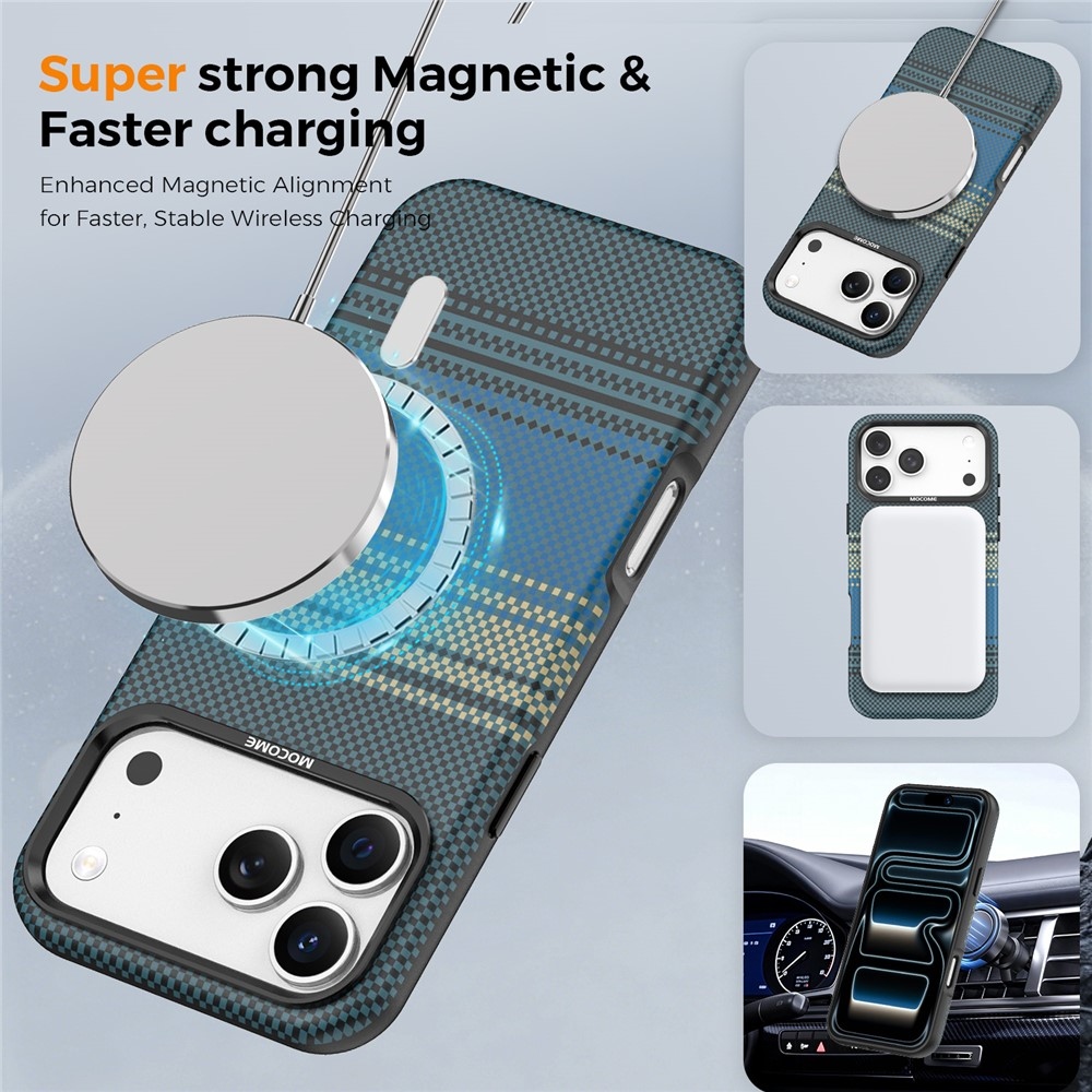 Rainbow strapabíró, MagSafe-kompatibilis tok az iPhone 18 Pro Max-hoz – kék