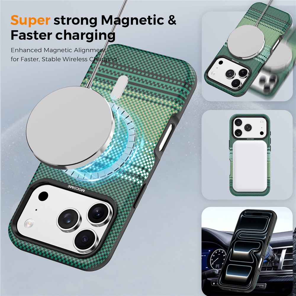 Rainbow strapabíró, MagSafe-kompatibilis tok az iPhone 18 Pro Max-hoz – zöld