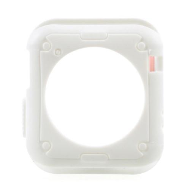 Keretes zselés tok Apple Watch 42 mm-es órához - fehér/rózsaszín