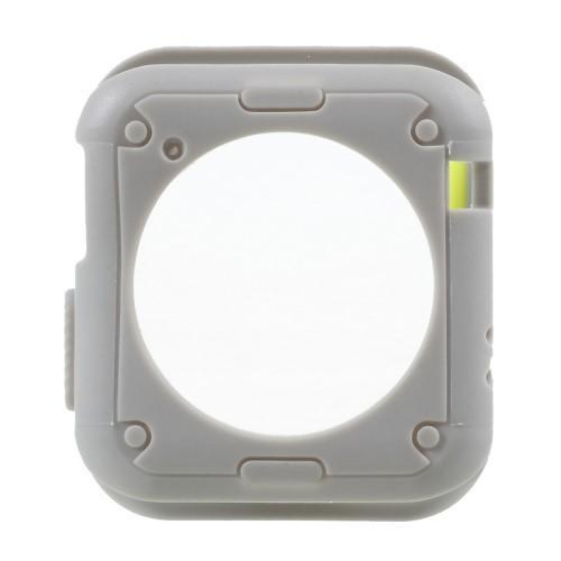 Keretes zselés tok Apple Watch 42mm órához - fehér/zöld